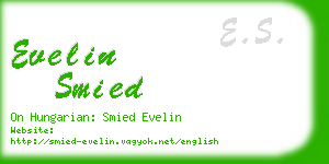 evelin smied business card